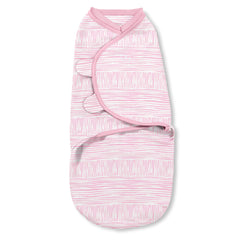 SwaddleMe natural-position swaddle with hands-in pockets for a natural pose and snug fit.