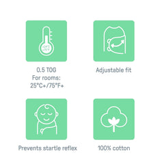 SwaddleMe Original soft 100% cotton fabric for gentle skin comfort.
