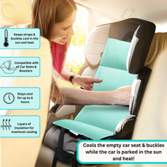 Swanoo cooling pad side view with compact fold for travel