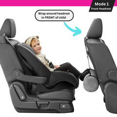 Swanoo dual-position foot rest demonstrates multiple wrap or hang options.