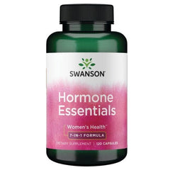 Swanson Condition Hormone Essentials bottle on shelf shows balanced hormone support.