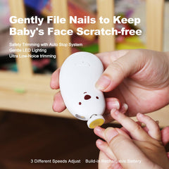 SweeBe baby nail trimmer USB-C rechargeable for quick, mess-free grooming.
