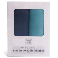 Sweet Acorn muslin swaddle blanket with soft cotton texture for newborn comfort.