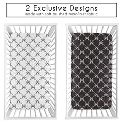 Sweet Jojo Designs microfiber sheets feel soft and breathable for baby skin.