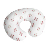 Sweet Jojo Designs baseball nursing pillow cover in red and white Americana for playful feeding sessions.