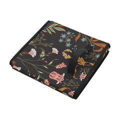 Sweet Jojo Designs boho wildflower storage bin close-up handle detail shows durability.