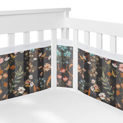 Sweet Jojo Designs long panel mesh crib liner provides secure, breathable sides.