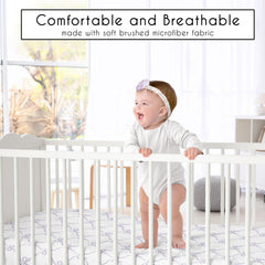 Sweet Jojo Designs brushed microfiber close-up highlighting soft fabric.
