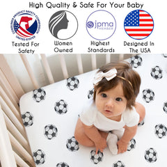 Soft brushed microfiber fabric by Sweet Jojo Designs for baby comfort