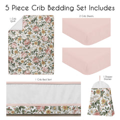 Sweet Jojo Designs crib sheets with elastic edge fit standard cribs securely and neatly.