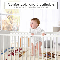 Sweet Jojo Designs dream big little cowboy crib sheet with cozy fabric.