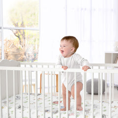 Sweet Jojo Designs horses cows sheep on satin sheet for themed nursery