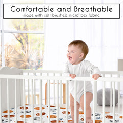 Sweet Jojo Designs basketball print mini crib sheet for active play
