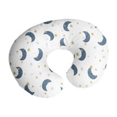 Sweet Jojo Designs moon-star nursing cover showcases a serene navy and gold celestial pattern for peaceful feeding moments.