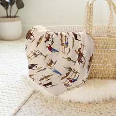 Oversized 47x47 inch blanket in use for newborn wrapping
