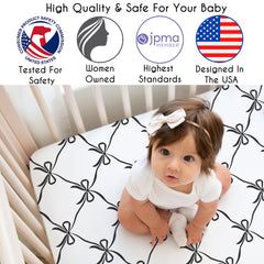 Sweet Jojo Designs soft brushed microfiber sheet provides a gentle sleep surface