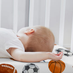 Sweet Jojo Designs USA-made baby sheets deliver durable microfiber comfort for everyday use.