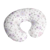 Sweet Jojo Designs watercolor floral nursing pillow cover complements nursery decor