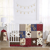 Sweet Jojo Designs western cowboy crib blanket for cozy nursery comfort