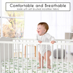 Sweet Jojo Designs crib sheet on standard mattress with snug fit.