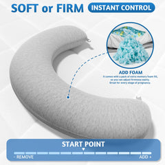 SweetSlubr removable cover makes cleaning easy while keeping the pillow fresh.