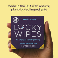 Sweetums Lucky Wipes dermatologist-tested, pH-balanced formula protects the skin.