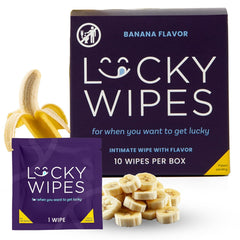 Sweetums Lucky Wipes are individually wrapped for on-the-go freshness.