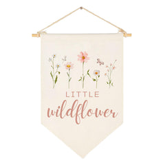Sweety Baby Wildflower banner for crib adds cozy boho charm to a nursery