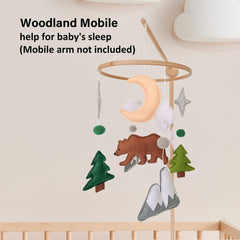 Sweety Baby mountain trees mobile promotes focus and exploration