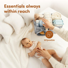 Sweety Fox ivory variant shows stylish, versatile storage for baby's room.