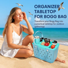 Swejustmei tray top for Bogg Bag XL snack tray for easy beach picnics