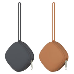Swelive 2-pack pacifier holder case in clay and dark grey keeps pacifiers clean and organized
