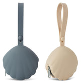 Swelive pacifier case in dark grey keeps pacifiers organized on the go.