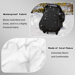 SWESEN baby car seat cover features a zipper design for easy access