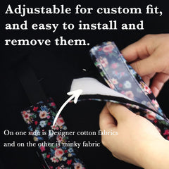 SWESEN reversible strap cover floral two-look design