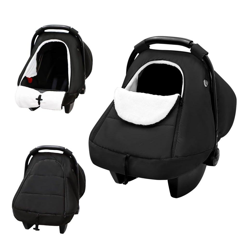SWESEN winter car seat cover for babies offers cozy warmth for cold car rides