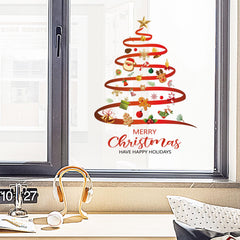 SWORNA stockings and snowflakes decal creates whimsical decor accents on doors or mirrors.
