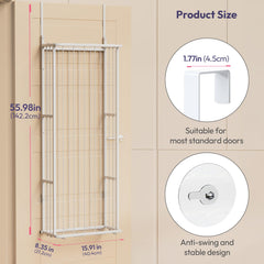SWTYMIKI elastic-net close-up highlights breathable, durable design for clutter-free storage.