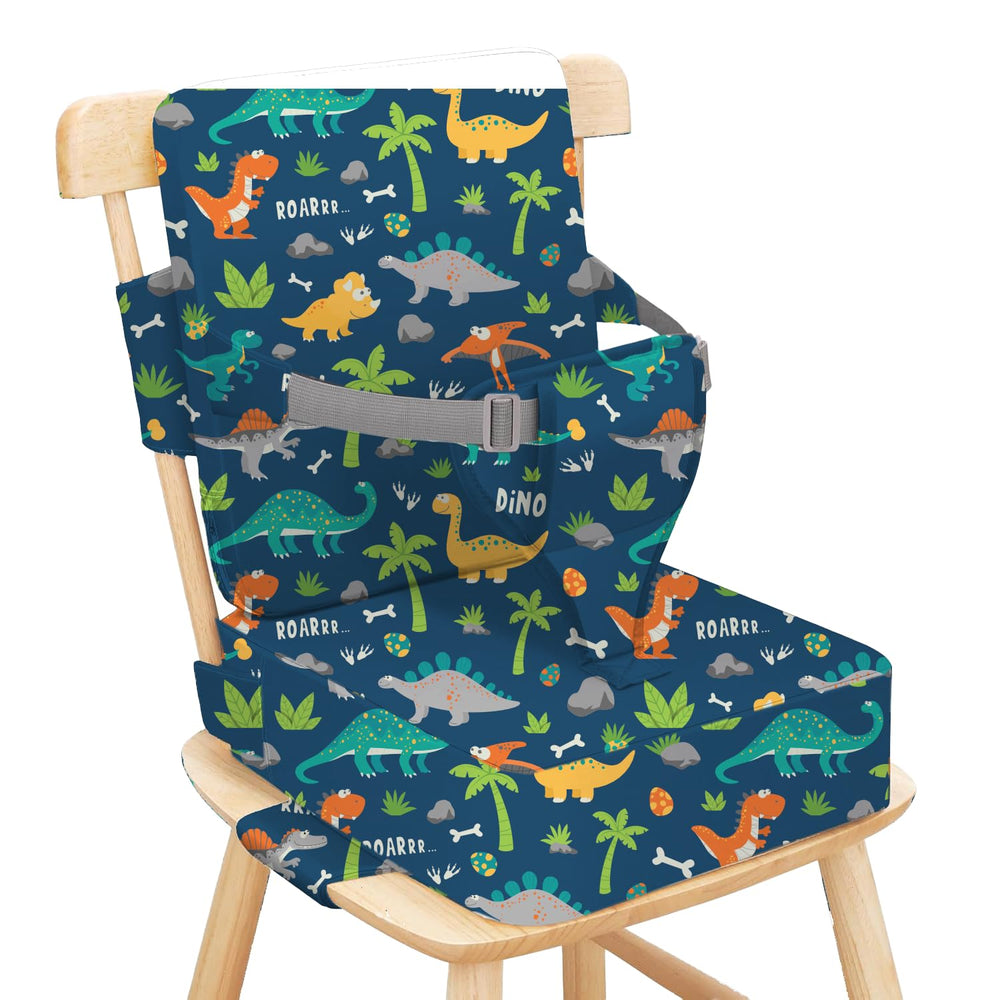 Sylynvia booster seat with backrest provides stable dining support for toddlers