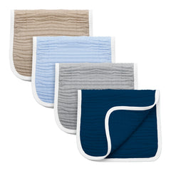 Synrroe burp cloths with six-layer muslin for high absorption and softness