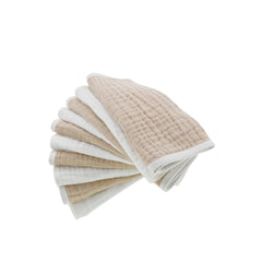Synrroe muslin-burp-cloths-soft-touch provide gentle, baby-friendly softness for all-day use.