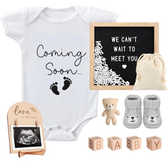 SytuHete felt letter board with 340 characters for customizable pregnancy messages