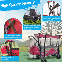 SYWAN wagon rain cover PVC material offers durable, waterproof protection