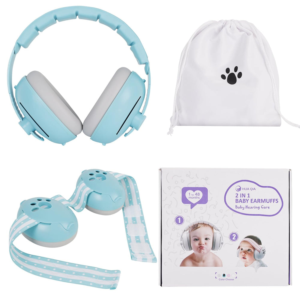 TACODIS baby ear muffs offer up to 25 dB noise reduction for safe listening on flights