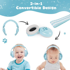 Soft headband provides gentle, pressure-free comfort for little heads