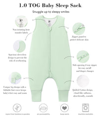 Tado Muslin 1.0 TOG all-season sleep sack for versatile temps.