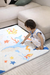 TADO MUSLIN 50x50 inch mat fits standard playpens for spacious play