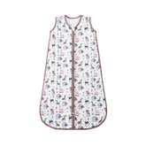 TADO MUSLIN sleep sack with a two-way zipper for easy dressing.