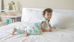 TADO MUSLIN sleep sack legs with flip-over foot covers keeps toes warm.