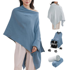 TADO MUSLIN nursing cover providing discreet breastfeeding on the go